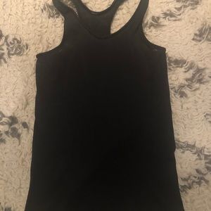 Lululemon Black Mesh Tank Top